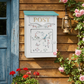Vintage Farmhouse Wall-Mounted Post Box Mailbox Metal Letter Box Outdoor