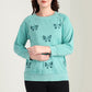 The Meadow Love Sweatshirt in Lake Green