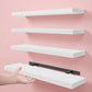 Floating Shelves Set of 4 – 15.8" Wall Shelves with Invisible Brackets