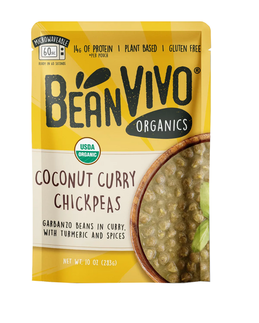 Bean Vivo Chickpeas Coconut Curry, 10 Oz Pack of 6