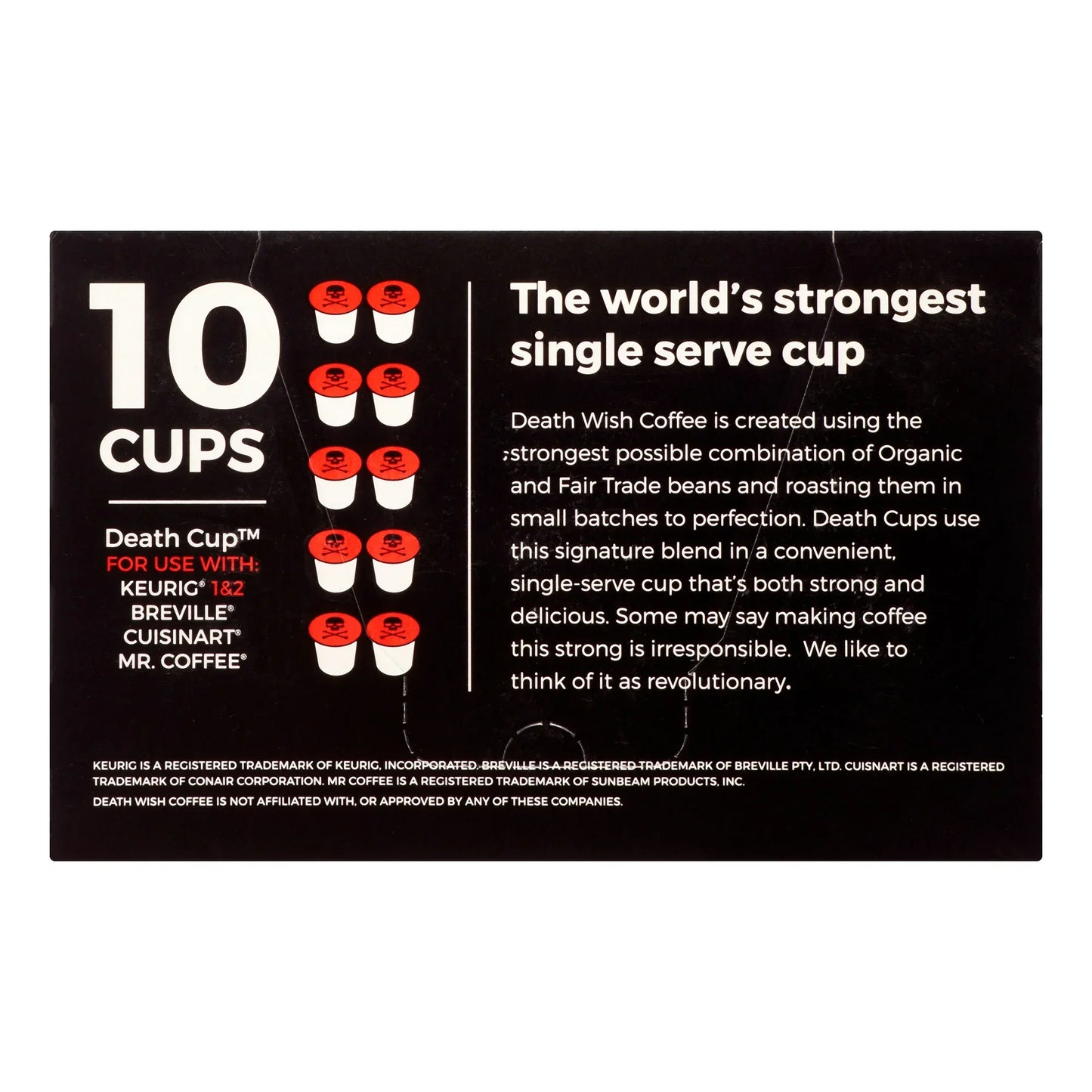 Death Wish Coffee - Strongest Single Serve Cups (Pack of 6-10 Ct.)