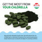 Sun Chlorella A Tablets, 500 mg, Pack of 120, Pure Chlorella Superfood Supplement