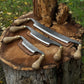 3-Piece Curved Drawknife (Palm Handles) Set