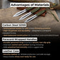3-Piece Hand-Forged Throwing Knife Set, 22 cm (8.6 inches)