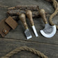 3-Piece Leather Working Kit with Leather Sheaths