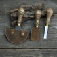 3-Piece Leather Working Kit with Leather Sheaths