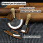 3-Piece Leatherworking Knife Set with Leather Sheaths
