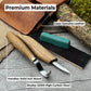 3-Piece Spoon Carving Set – Whittling Knife, Hook Knife & Sharpening Strop