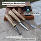 3-Piece Spoon Carving Tool Set with Sharpening Board