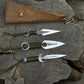 3-Piece Throwing Knife Set with Leather Roll