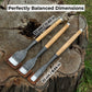 3-Piece Timber Framing Rounded Chisel Set