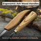 3-Piece Wood Carving Knife Set – Whittling Knife, Hook Knife & Leather Strop