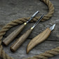 3-Piece Wood Carving Tool Set – For Geometric, Detail & Relief Carving