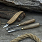 3-Piece Wood Carving Tool Set – For Geometric, Detail & Relief Carving