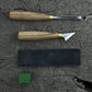 3-Piece Wood Carving Tool Set with Leather Strop