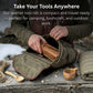 3 Pocket Leather Tool Roll