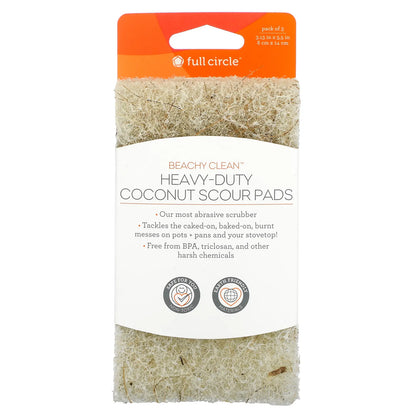 Full Circle Easy Scrub Coconut Scour Pads (Pack of 3) - 1ct