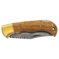 3.75" Damascus Steel Knife with Acadia Wood & Sheath
