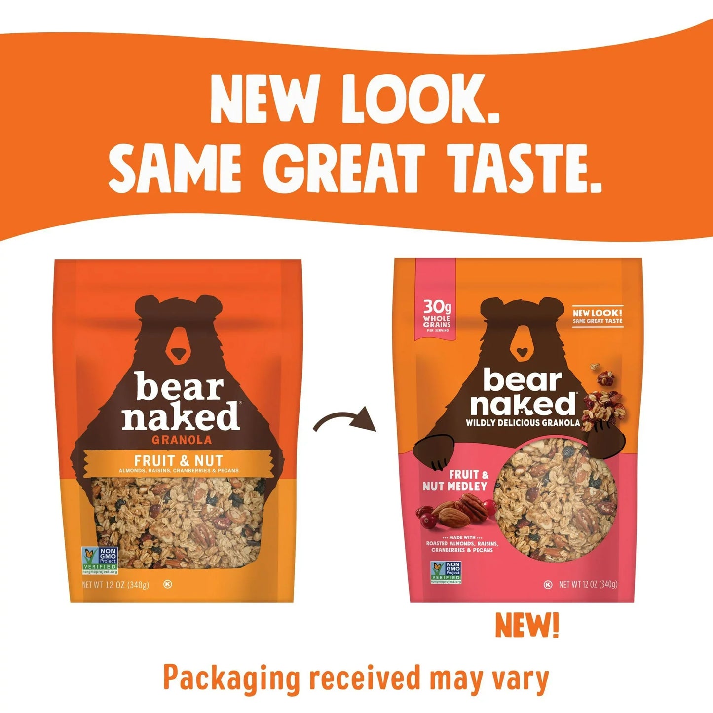 Bear Naked Granola - Fruit and Nutty Medley, 12 Oz., Pack of 6