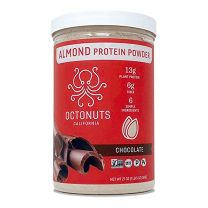 Octonuts Chocolatey Almond Protein Powder (Pack of 8 - 21 oz)