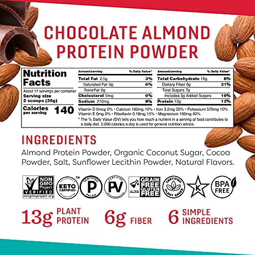 Octonuts Chocolatey Almond Protein Powder (Pack of 8 - 21 oz)