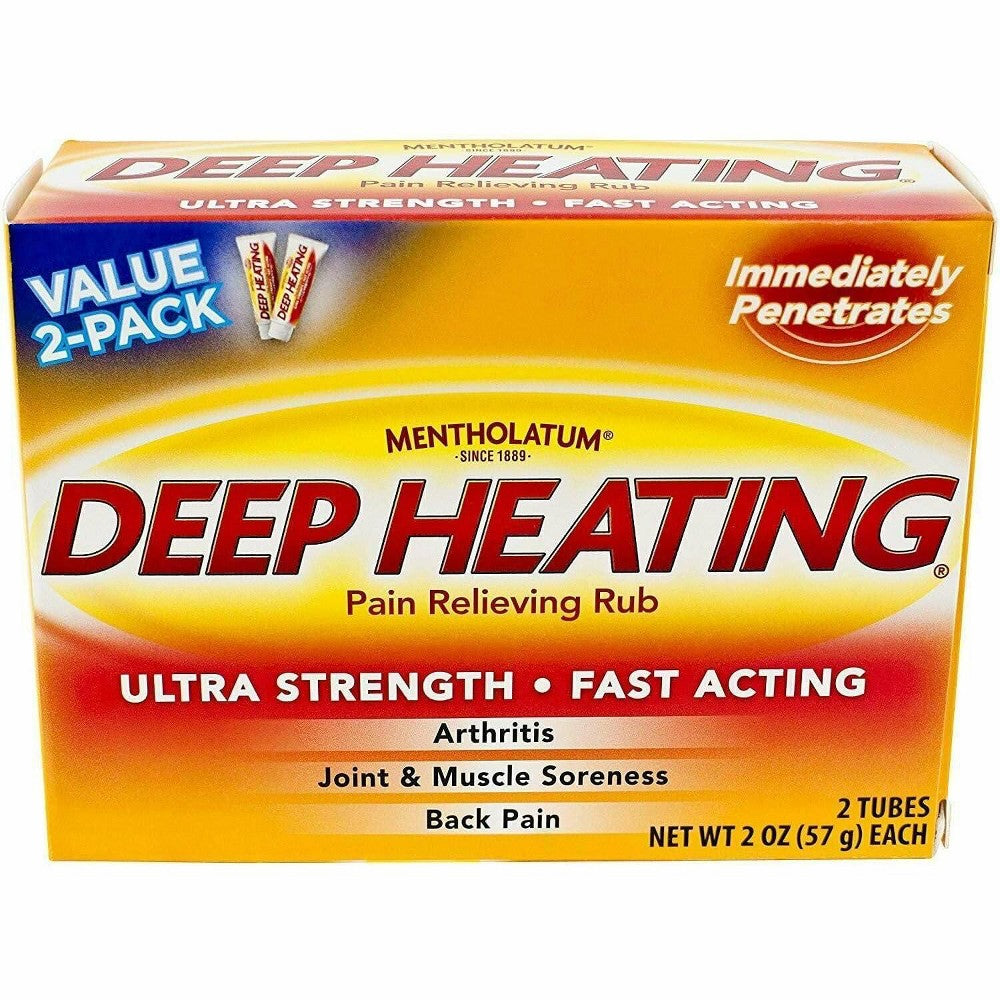 Mentholatum Pain Relieving Rub, Deep Heating, Ultra Strength