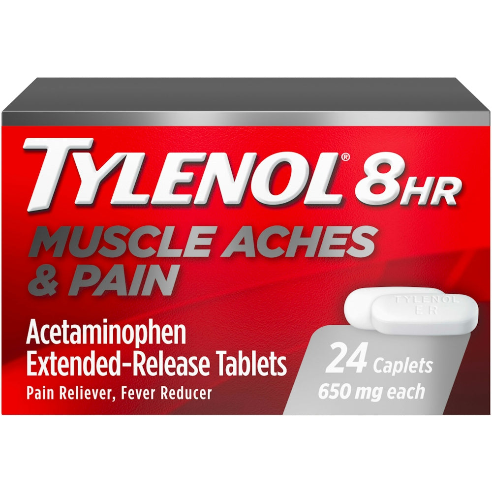 Tylenol 8 HR Arthritis Pain, Extended-Release Caplets, 650mg, 24 ct