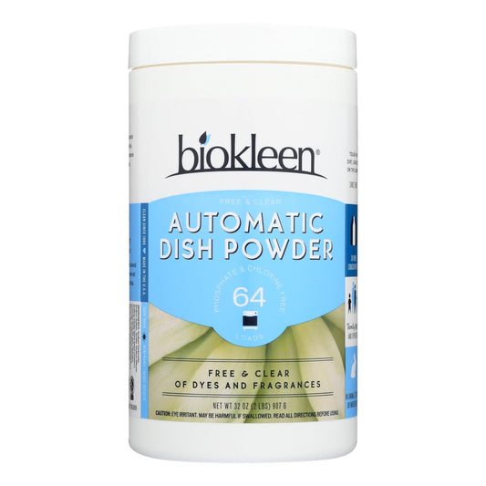 Biokleen Automatic Dish Soap Powder, Fresh/Clean Scent, 2 lb (Pack of 6)