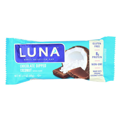 Luna Organic Chocolate Dipped Coconut Bars (15 Pack, 1.69 Oz. Each)