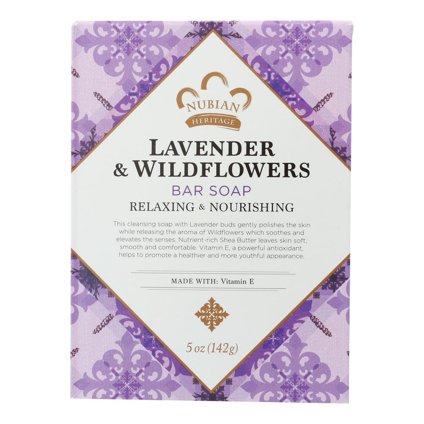 Nubian Heritage Lavender and Wildflowers Goat's Milk Bar Soap - 5 Oz