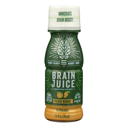 Brain Juice Peach Mango (Pack of 12 - 2.5 Fl. Oz.)