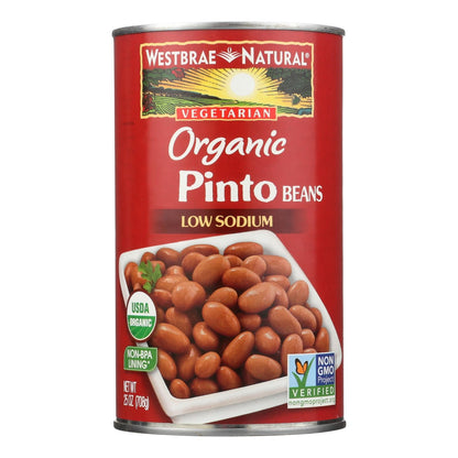 Westbrae Natural Pinto Beans, Pack of 12, 25 Oz., Organic