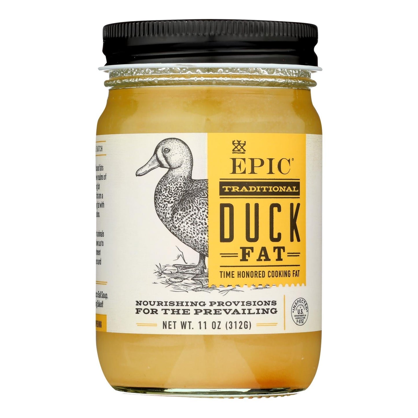 Epic Oil Pure Duck Fat, 11 Oz. (Pack of 6)