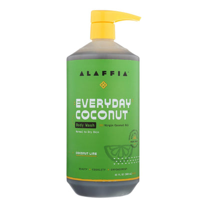 Alaffia Everyday Body Wash - Coconut & Lime - 32 Fl Oz