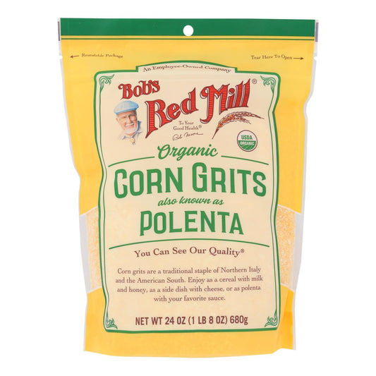 Bob's Red Mill Corn Grits Polenta, Gluten-Free, Non-GMO, Kosher, 24 Oz (Pack of 4)