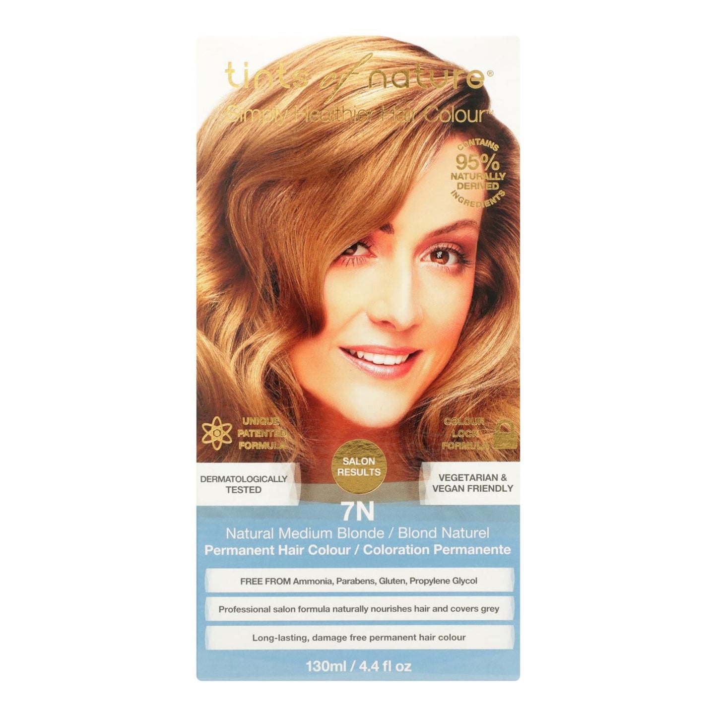 Tintes Of Nature 4.4 Fl Oz Natural Medium Blonde Permanent Hair Color
