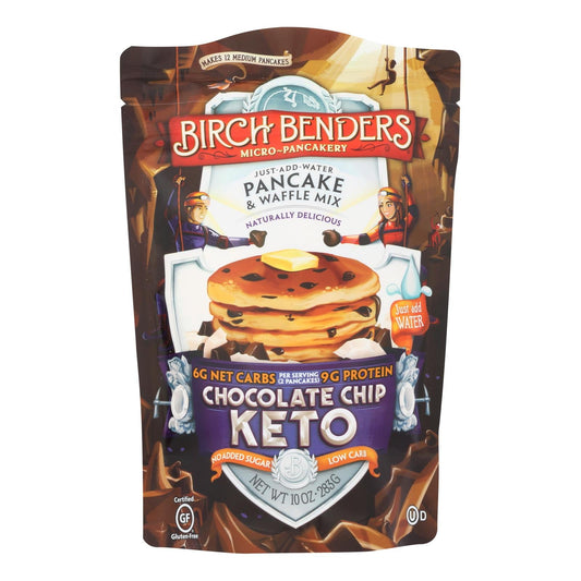 Birch Benders Keto Pancake & Waffle Mix Chocolate Chip (6-Pack, 10 Oz. Each)