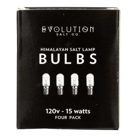Evolution Salt Lamp Bulbs - 4-Pack - 15 Watt - Clear