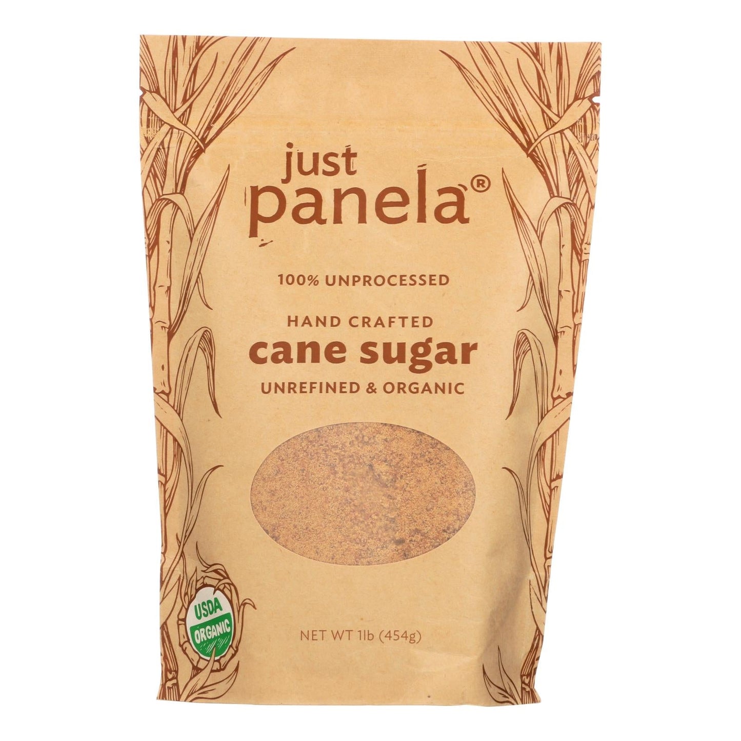 Just Panela Handcrafted Organic Unrefined Cane Sugar - 8 x 16 Oz