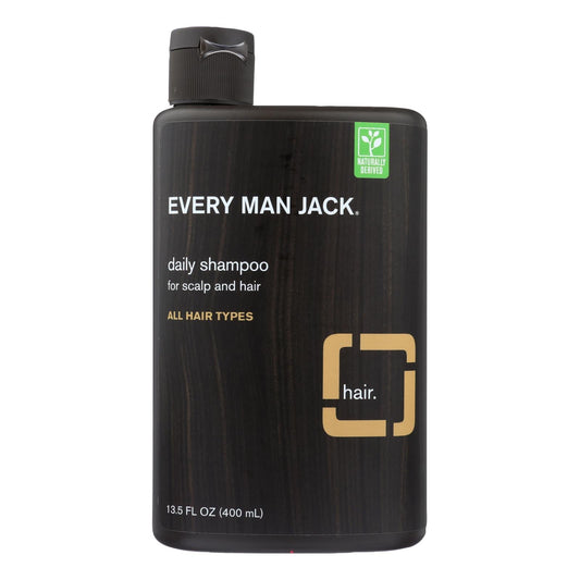 Every Man Jack Sandalwood Scented Daily Shampoo for All Hair Types - 13.5 Oz.
