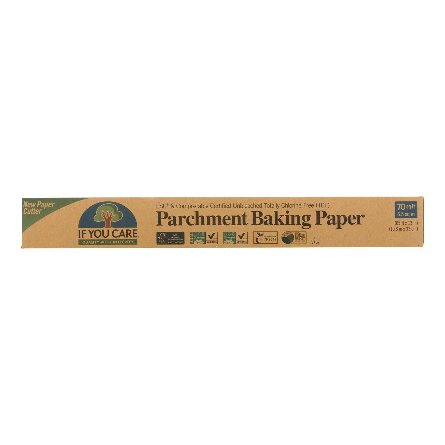 If You Care Unbleached Parchment Paper Rolls for Healthy Baking - 70 Sq Ft (Pack of 12)