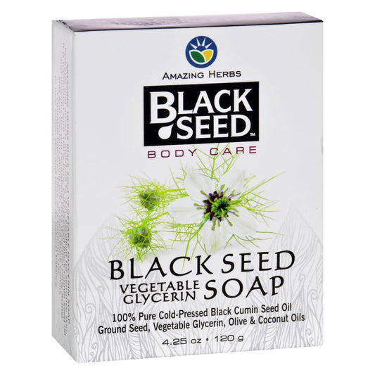 Black Seed Glycerin Vegetable Bar Soap (4.25 Oz. Pack)