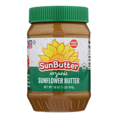 Bulk 6 Pack, SunButter Organic Sunflower Butter, 16 Oz