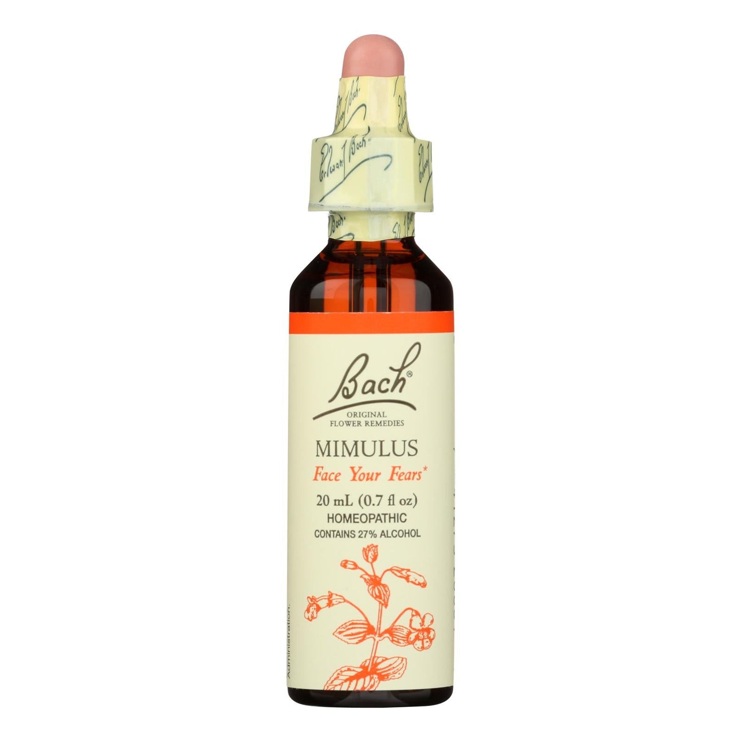 Bach Flower Remedies Essence Mimulūs, 0.7 Fl Oz