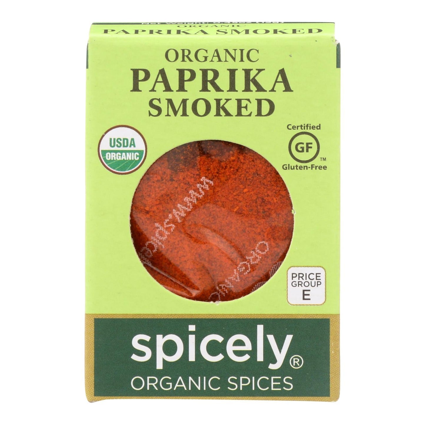 Spicely Organics Smoked Paprika, USDA Organic, Spice Seasoning Blend, Pack of 6 - 0.45 Oz.