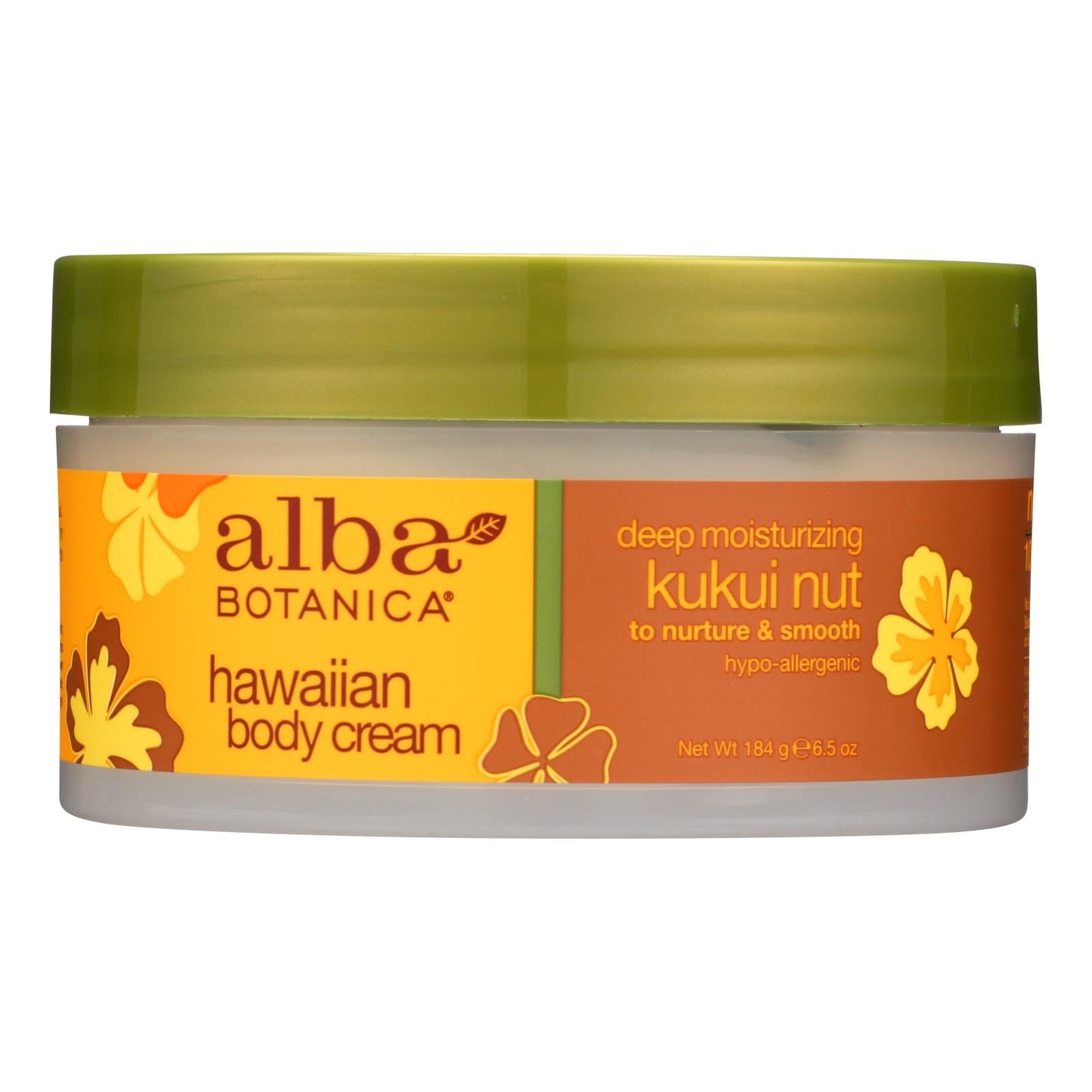 Alba Botanica Hawaiian Kukui Nut 6.5 oz Body Cream
