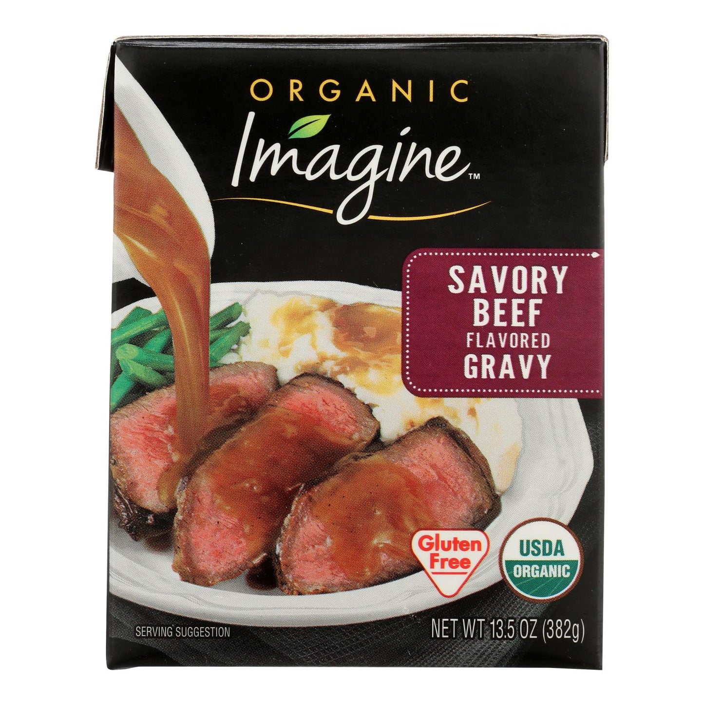 Imagine Foods Organic Savory Beef Gravy, 13.5 Fl Oz (Pack of 12)