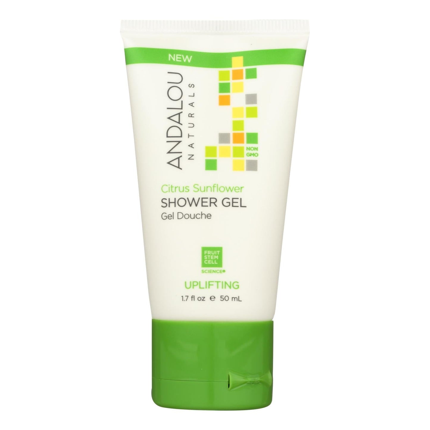 Andalou Naturals Shower Gel Citrus Sunflower Essential Oil Rich (Pack of 6) - 1.7 Fl Oz.