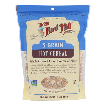 Bob's Red Mill 5 Grain Rolled Cereal, 16 oz, Pack of 4