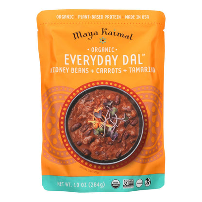 Maya Kaimal Organic Everyday Dal - Kidney Bean, Carrot, Tamarind - 10 Oz. Pack of 6